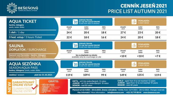 Price list